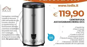 Dcg centrifuga asciugabiancheria