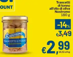Qui Discount Trancetti di tonno all'olio di oliva Nostromo offerta
