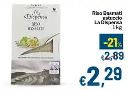 Qui Discount Riso Basmati astuccio La Dispensa offerta