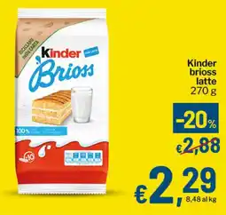 Qui Discount Kinder brioss latte offerta