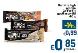 Qui Discount Barrette high protein Go For Fit offerta