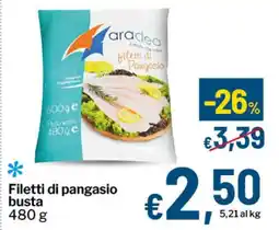 Qui Discount aradea Filetti di pangasio busta offerta