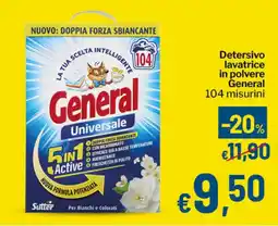 Qui Discount Detersivo lavatrice in polvere General offerta