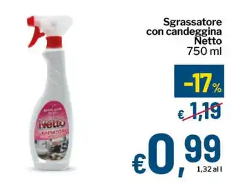 Qui Discount Sgrassatore con candeggina Netto offerta