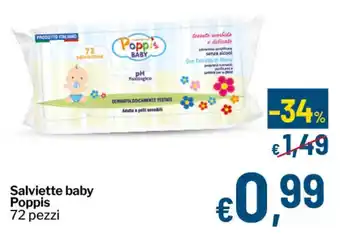 Qui Discount Salviette baby Poppis offerta