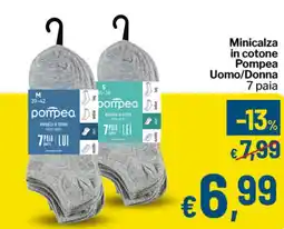 Qui Discount Minicalza in cotone Pompea Uomo/Donna offerta