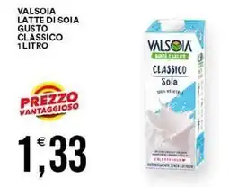 Vantaggio Cash&Carry Valsoia latte di soia gusto classico offerta