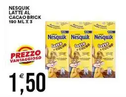 Vantaggio Cash&Carry Nesquik latte al cacao brick offerta