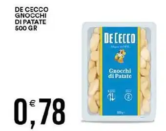 Vantaggio Cash&Carry De cecco gnocchi di patate offerta