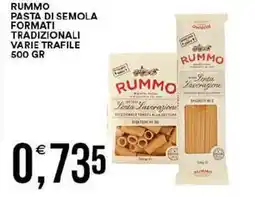 Vantaggio Cash&Carry Rummo pasta di semola formati tradizionali offerta
