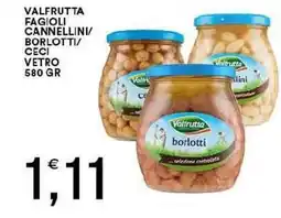 Vantaggio Cash&Carry Valfrutta fagioli cannellini/ borlotti/ ceci vetro offerta