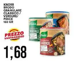 Vantaggio Cash&Carry Knorr brodo granulare classico/ verdure/ pesce offerta