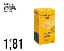 Vantaggio Cash&Carry Barilla lasagne all'uovo offerta