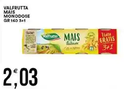 Vantaggio Cash&Carry Valfrutta mais monodose offerta