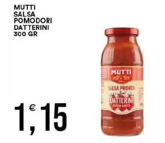 Vantaggio Cash&Carry Mutti salsa pomodori datterini offerta