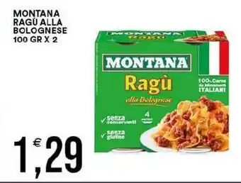 Vantaggio Cash&Carry Montana ragú alla bolognese offerta
