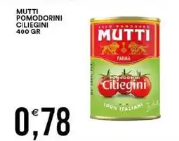 Vantaggio Cash&Carry Mutti pomodorini ciliegini offerta