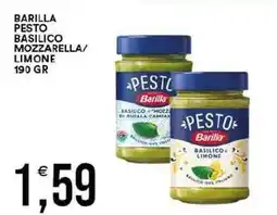 Vantaggio Cash&Carry Barilla pesto basilico mozzarella/ limone offerta
