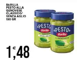 Vantaggio Cash&Carry Pesto barilla pesto classico/ senza aglio offerta