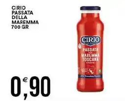 Vantaggio Cash&Carry Cirio passata della maremma offerta