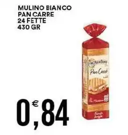 Vantaggio Cash&Carry Mulino bianco pan carre 24 fette offerta