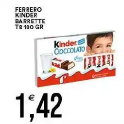 Vantaggio Cash&Carry Ferrero kinder barrette T8 offerta