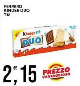 Vantaggio Cash&Carry Ferrero kinder duo T 12 offerta