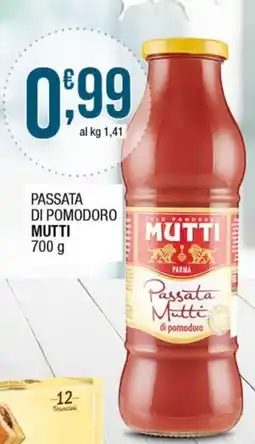 Sidis Passata di pomodoro MUTTI offerta