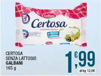 Sidis Certosa senza lattosio GALBANI offerta