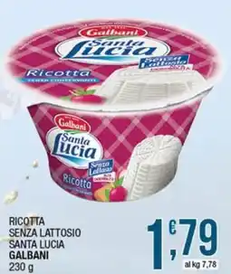 Sidis Ricotta senza lattosio santa lucia GALBANI offerta