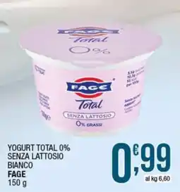 Sidis Yogurt total 0% senza lattosio bianco FAGE offerta