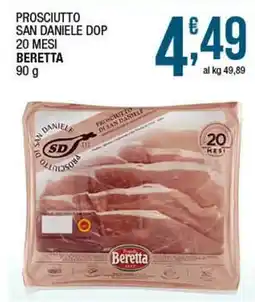Sidis Prosciutto san daniele dop 20 mesi BERETTA offerta