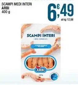 Sidis Scampi medi interi ARBI offerta