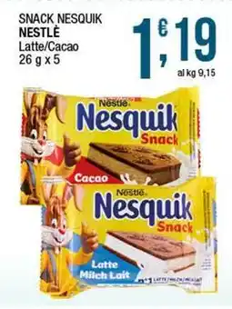 Sidis Snack nesquik nestlé latte/cacao offerta