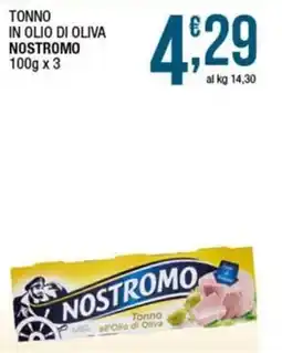 Sidis Tonno in olio di oliva NOSTROMO offerta