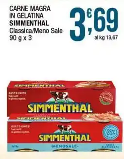 Sidis Carne magra in gelatina simmenthal classica/meno sale offerta