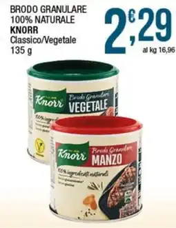 Sidis Brodo granulare 100% naturale knorr classico/vegetale offerta