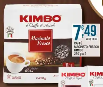Sidis Caffè macinato fresco KIMBO offerta