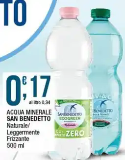 Sidis Acqua minerale san benedetto naturale/ leggermente frizzante offerta
