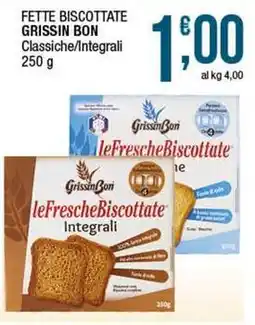 Sidis Fette biscottate grissin bon classiche/integrali offerta