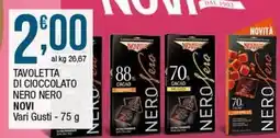 Sidis Tavoletta di cioccolato nero nero NOVI offerta