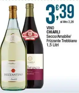 Sidis Vino chiarli secco/amabile/ frizzante trebbiano offerta