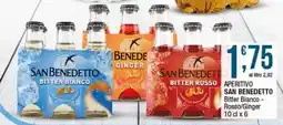 Sidis Aperitivo san benedetto bitter bianco, rosso/ginger offerta