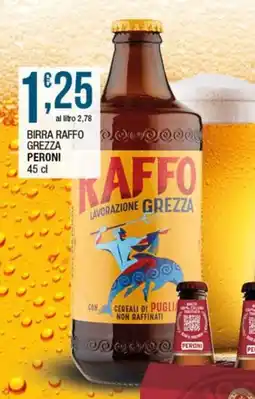Sidis Birra raffo grezza PERONI offerta