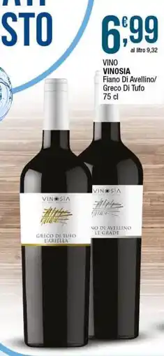 Sidis VINO VINOSIA Fiano Di Avellino/ Greco Di Tufo offerta