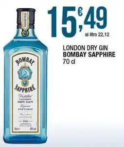 Sidis London dry gin BOMBAY SAPPHIRE offerta