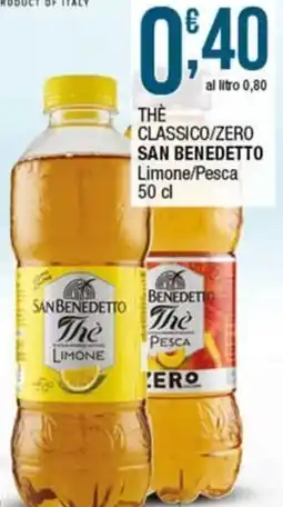 Sidis Thè classico/zero san benedetto limone/pesca offerta