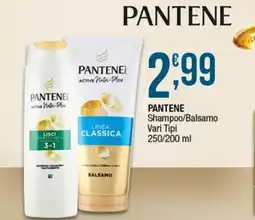 Sidis PANTENE Shampoo/Balsamo offerta