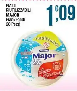 Sidis Piatti riutilizzabili major piani/fondi offerta