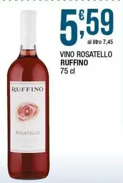 Sidis Vino rosatello RUFFINO offerta